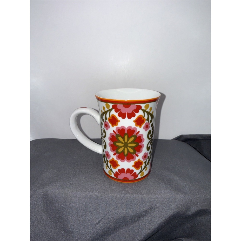 Vera Bradley Coffee Mug Tea Cup Lilli Bell Retired Pattern Porcelain